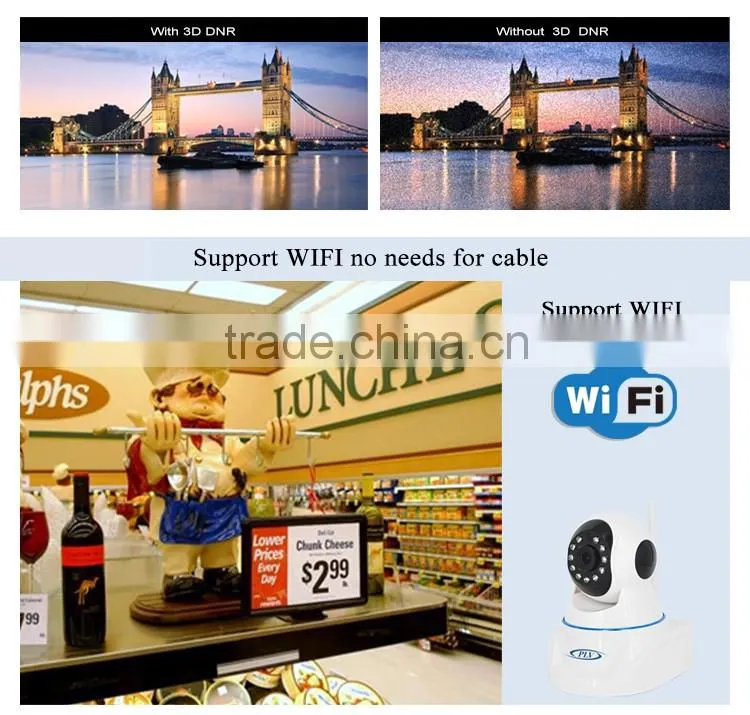 shenzhen top factory 360 degree rotation cctv wireless ip camera wifi baby monitor