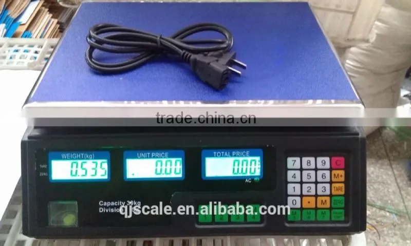 electronic digital price computing scale for market useage or household