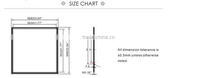 600*600 LED panel light 36W/48W, CE,ROSH,Approved led panel light 600 600 supplier