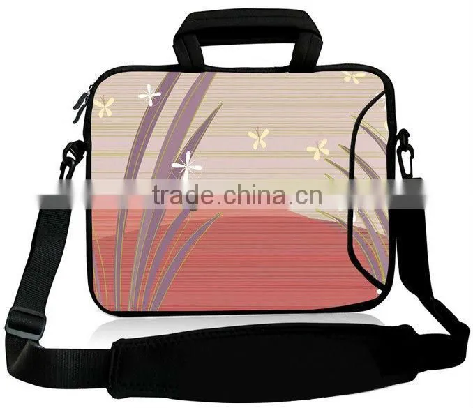Fashion artwork printing and high quality neoprene laptop bag