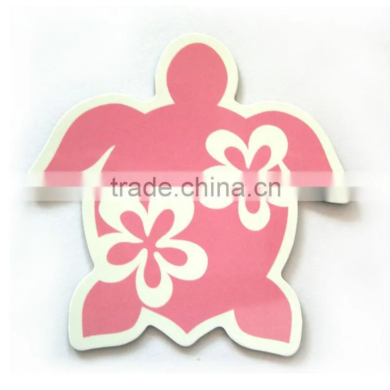 Cartoon figure printed paper flat fridge magnet