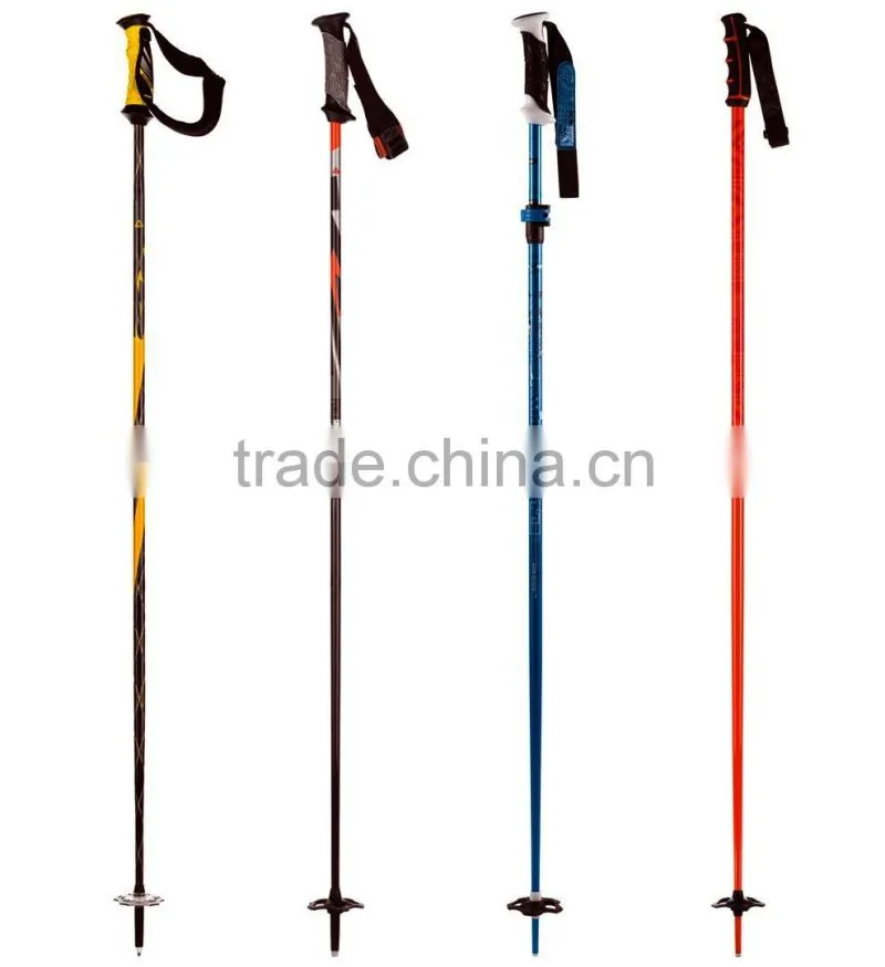2016 new model alpine ski poles, carbon fiber skiing sticks