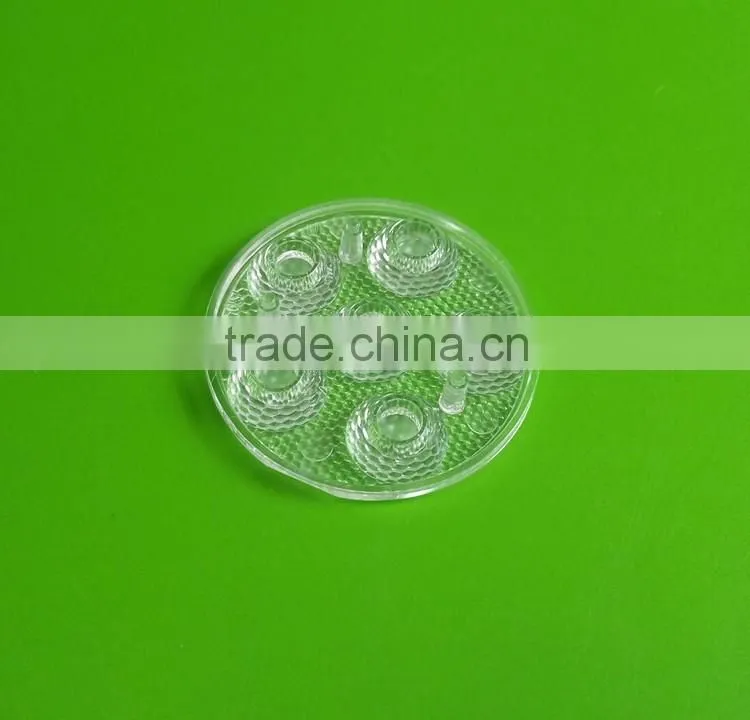 plastic PC/PMMA lens for led