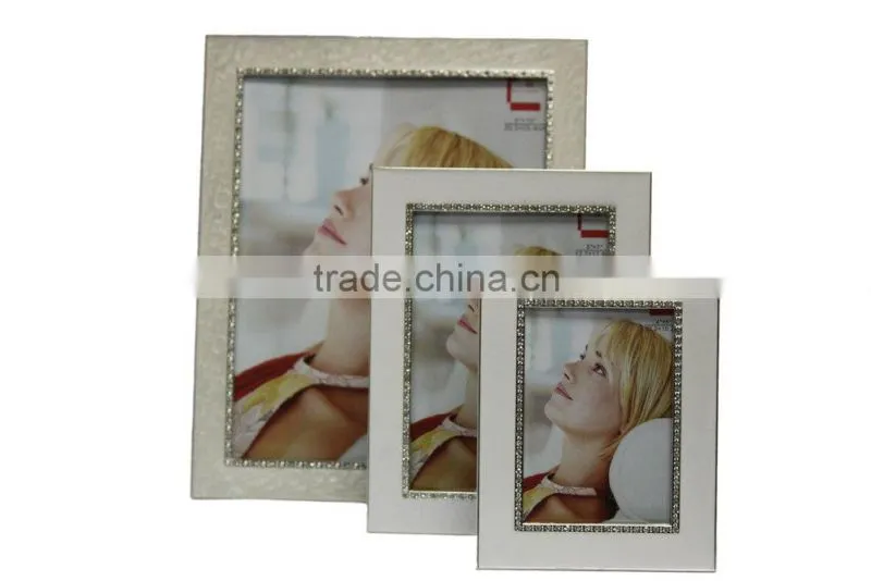 2014 Chrismas silver plating diamond photo frame