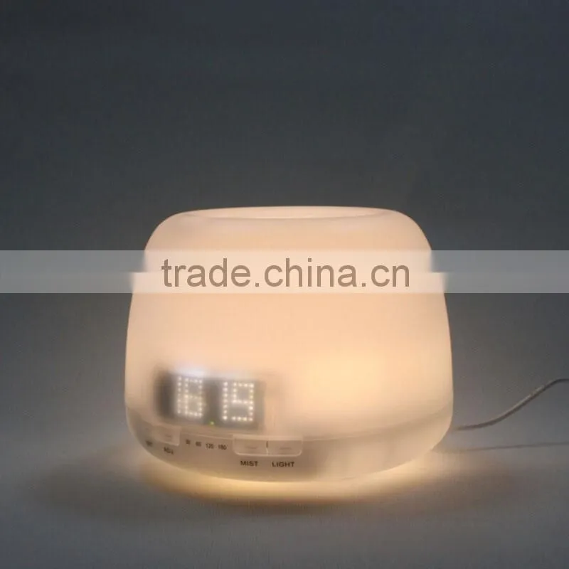 24v 400ml Ultrasonic Aromatherapy Essential Oil Diffuser With Clock