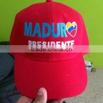 High quality custom embroidered 100% cotton 6 panel Baseball Cap