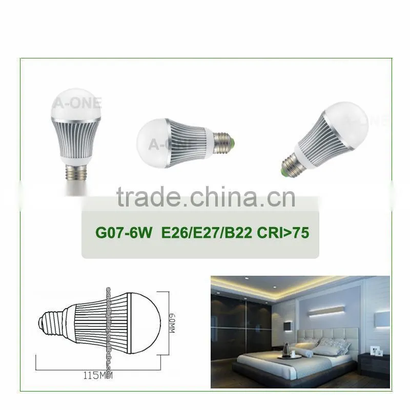 High quality aluminium plastic led bulb light E27 lbulb light