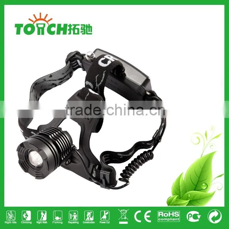 Bicycle Headlamp rechargeable Super Bright 2000 Lumens Bike Riding Head Lamp XML T6 LED Head Lights for camping