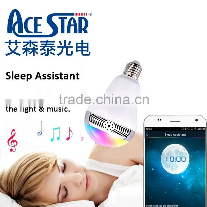 Wireless Remote Control Bluetooth Led Bulb Speaker