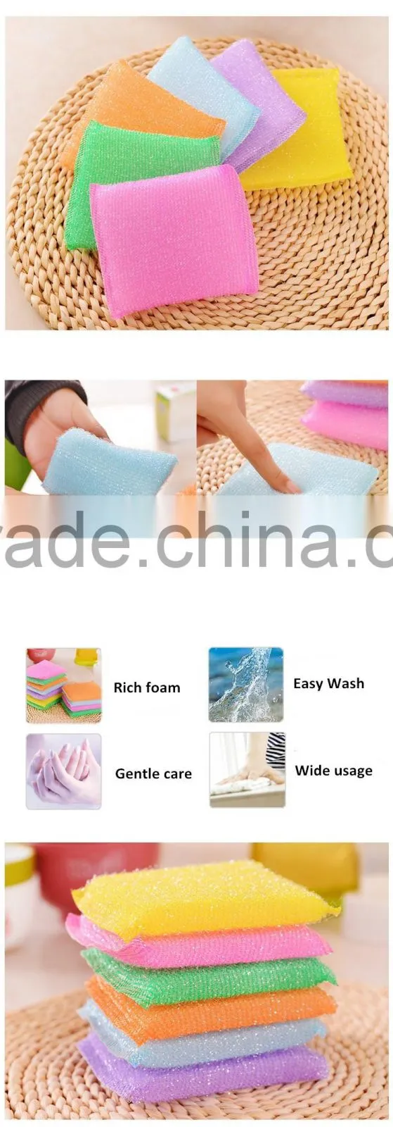 Kitchen Cleaning Sponge Scouring Pad