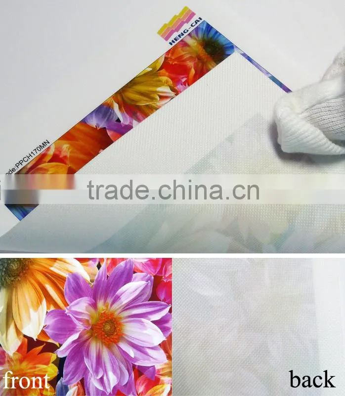 Bright matte Water resistant 100% polyester fabric roll for inkjet pigment ink