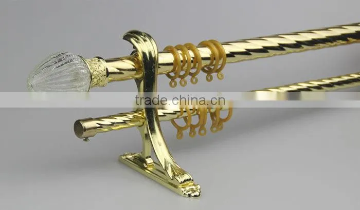 28mm single twist iron curtain rod