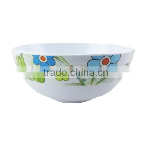 Good quality non toxic 3pc plastic melamine dinner bowl ware set