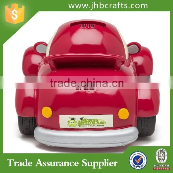 New Design Handmade Red Car Money Bank