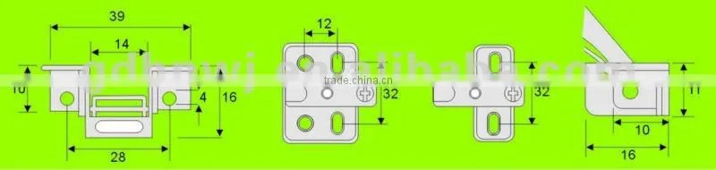 Half-overlay Soft-closing cabinet aluminum frame door hinges with clip-on(HH2112)