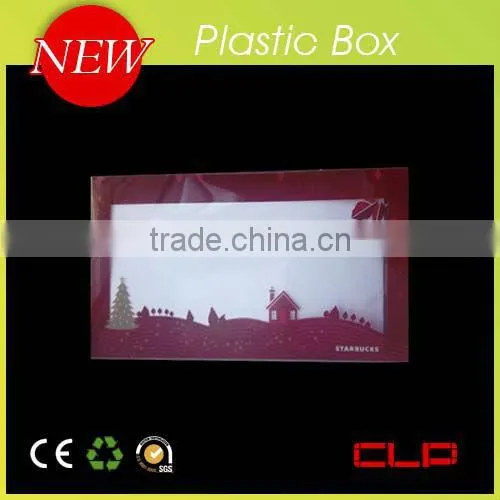 Customized transparent clear plastic box for gift package