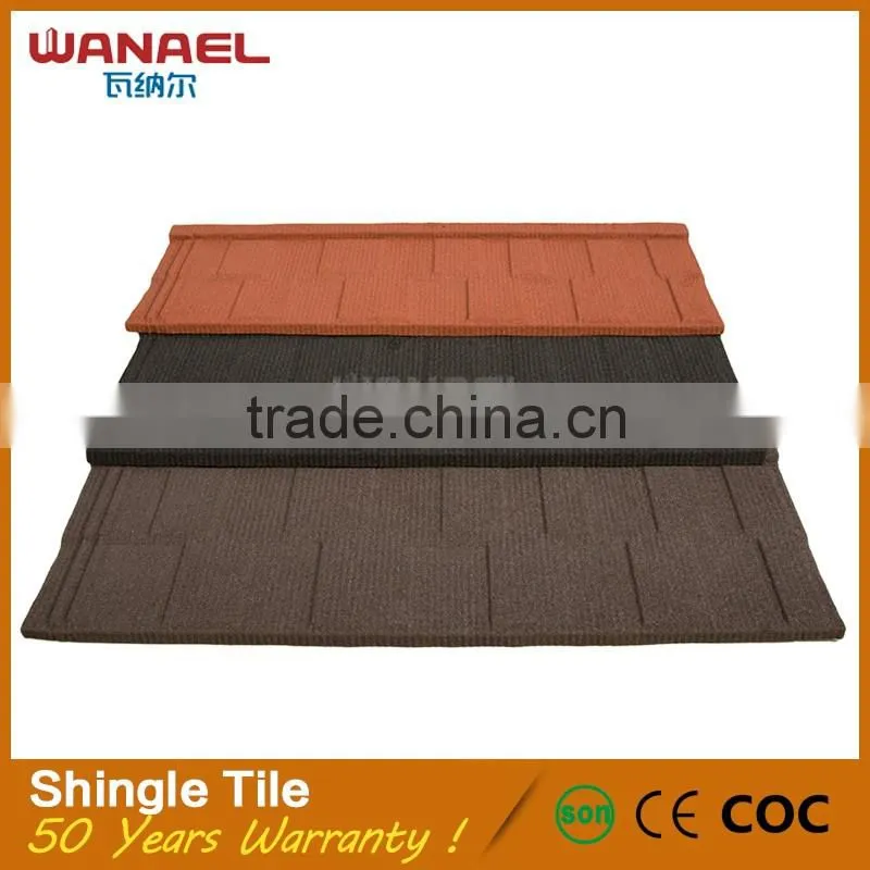 Wanael Shingle Anti-leakage Fast Delivery Cool Steel Flat Roofs