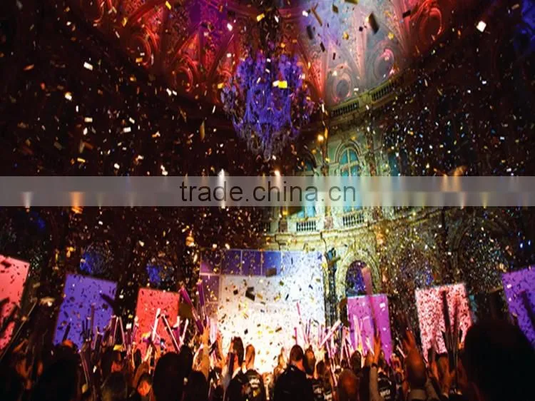 1200W stage equipment color paper big confetti blower machine with flight case