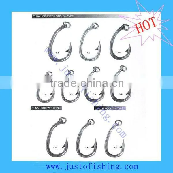 Tuna hooks with ring fish hook