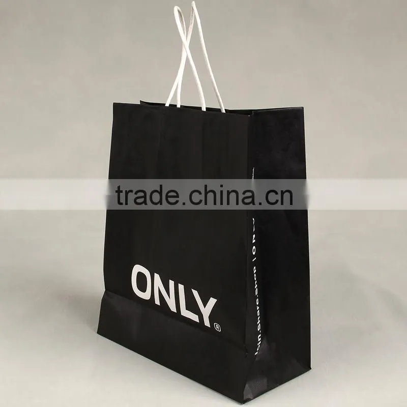 ONLY kraft paper handbag with twisted rope handle recyclable shopping paper bag for handbags and gifts