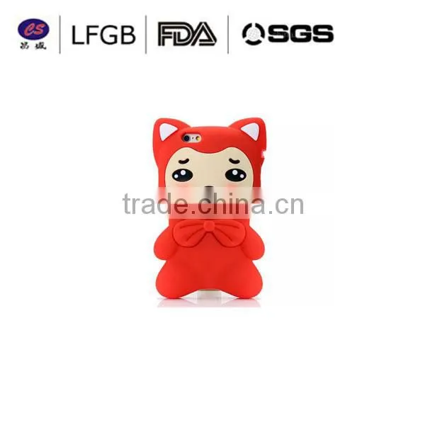 2015 FDA.LFGB Hello kity shape Fashion 3d silicone tpu phone case silicone mobile phone case/custom silicone phone case