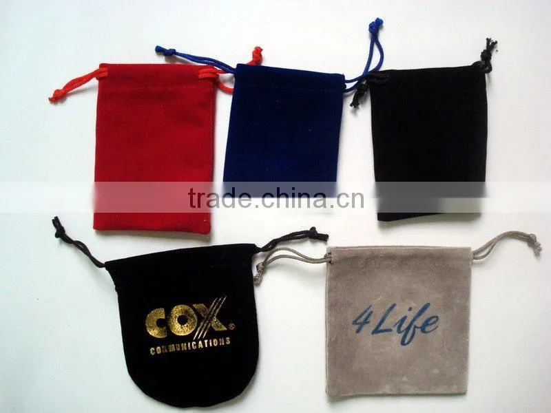 professional custom soft velvet pouch