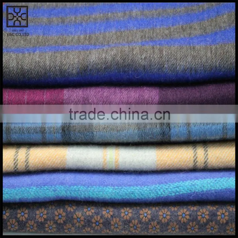 2015 New design Mixed color Wool Scarf with fringe