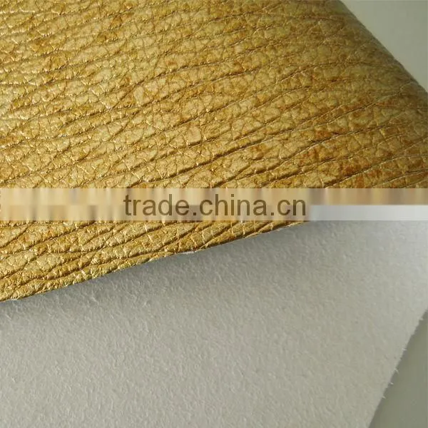 Twotone pu microfiber leather for sofa