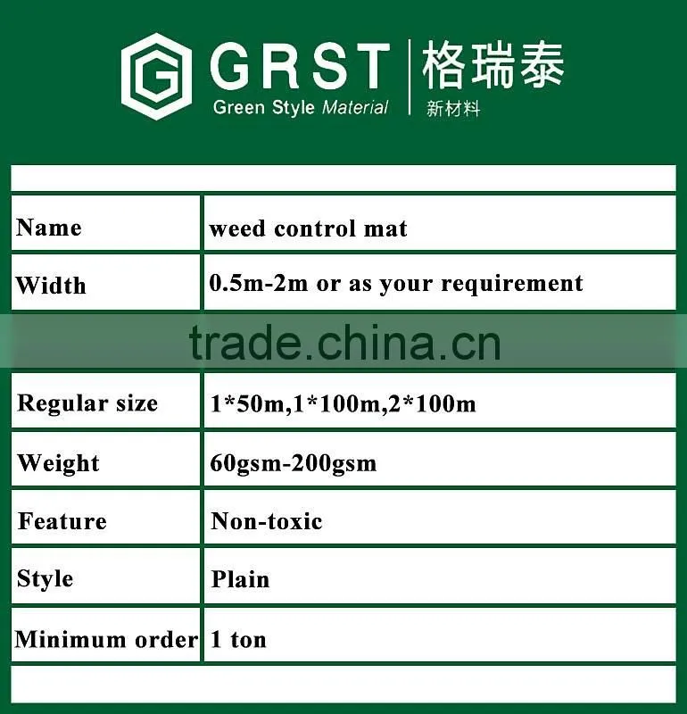 horticultural plastic PP woven weed control fabric