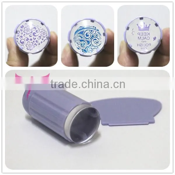 2016 new nail stamper,clear jelly nail stamper,transparent nail stamper