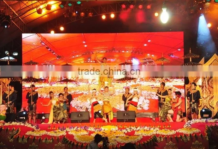 Shenzhen P3 videos indoor Stage HD led large screen display manufacturers