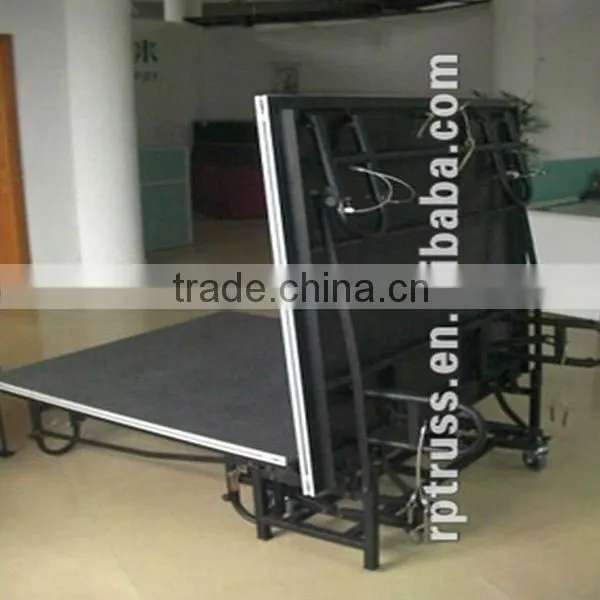 portable stage with wheels,layer stage,movable stage platform