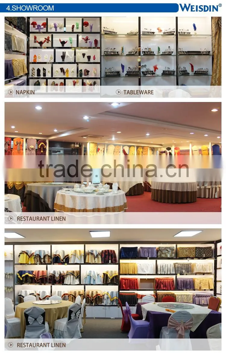 China table cloth chair sash table runner lycra band for wedding hotel and event spandex chair cover