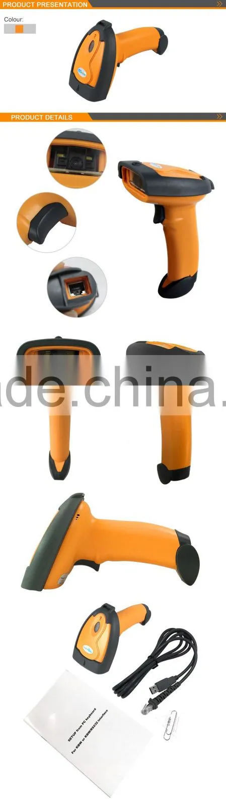 NT-8099 High Quality of Wired 1D/2D/QR code handheld Laser Barcode Scanner
