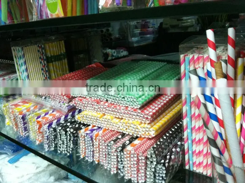 plastic straw with different colors Disposable drinking straws