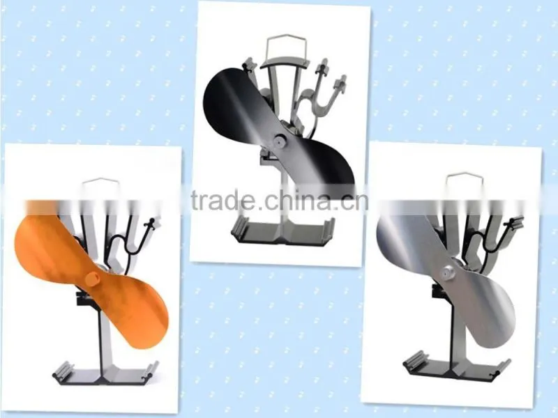 2 blades eco stove fan stove top fan