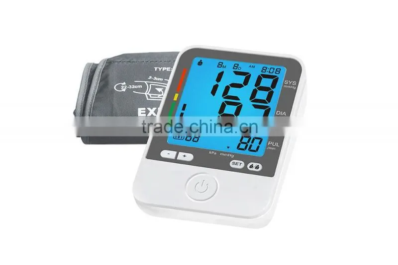 Large LCD electrical arm blood pressure bluetooth for home use blood pressure monitor