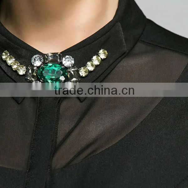 Women's joining together 7 minutes of sleeve shirt