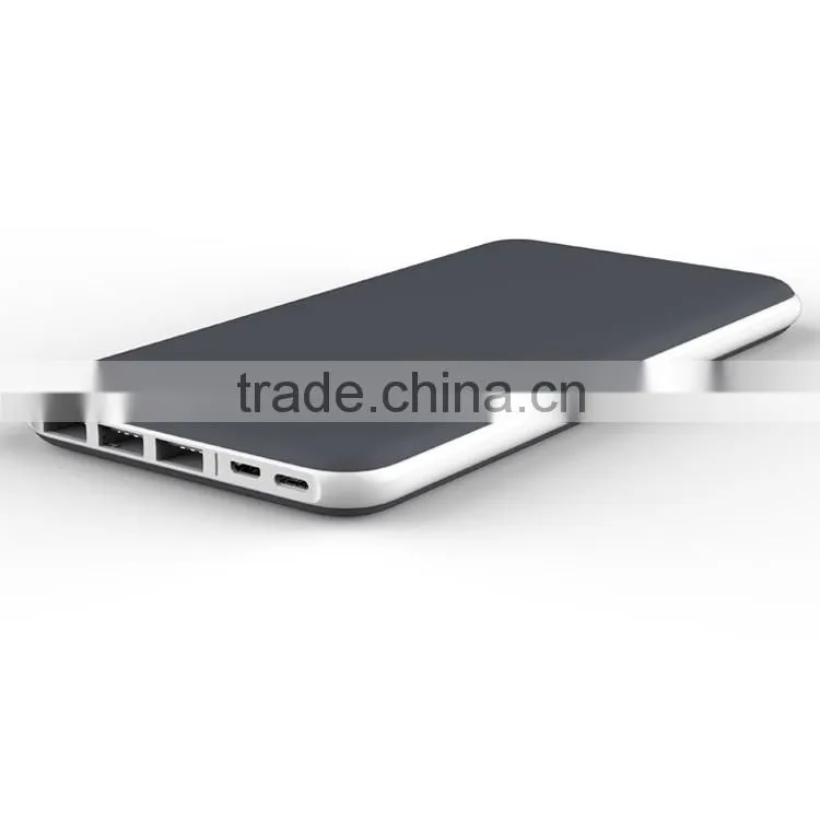 High capacity 20000 mah external battery portable smart color power bank 2017