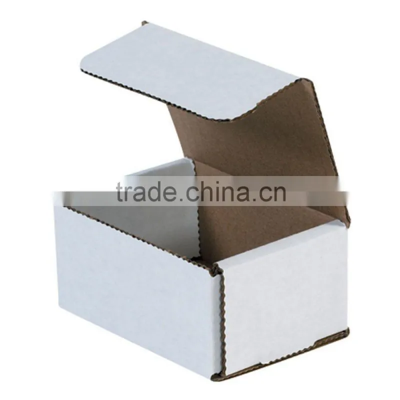 Hot white plain cardboard gift packaging box, rigid packing box, paper box