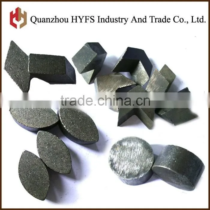 20#,30#,60#,100#,120#,150# Diamond Grinding Segment for Concrete Welding on HTC Pad for Grinder