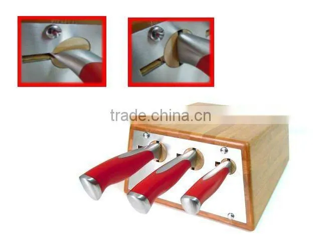 Wooden Kitchen Knife Block Cutlery Holder for Home and Restaurant