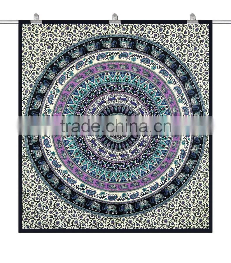 Elephant mandala tapestry indian tapestry bedspread bohemian hippie tapestry beach throw Indian Mandala Tapestry Wall Hanging