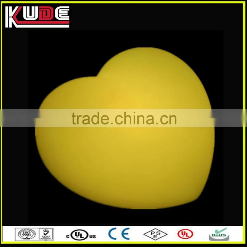 rohs approved new arrival plastic LED illuminated heart for wedding ceremony