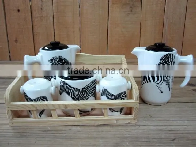 White Ceramic Mug with Black Tree Decal for Office