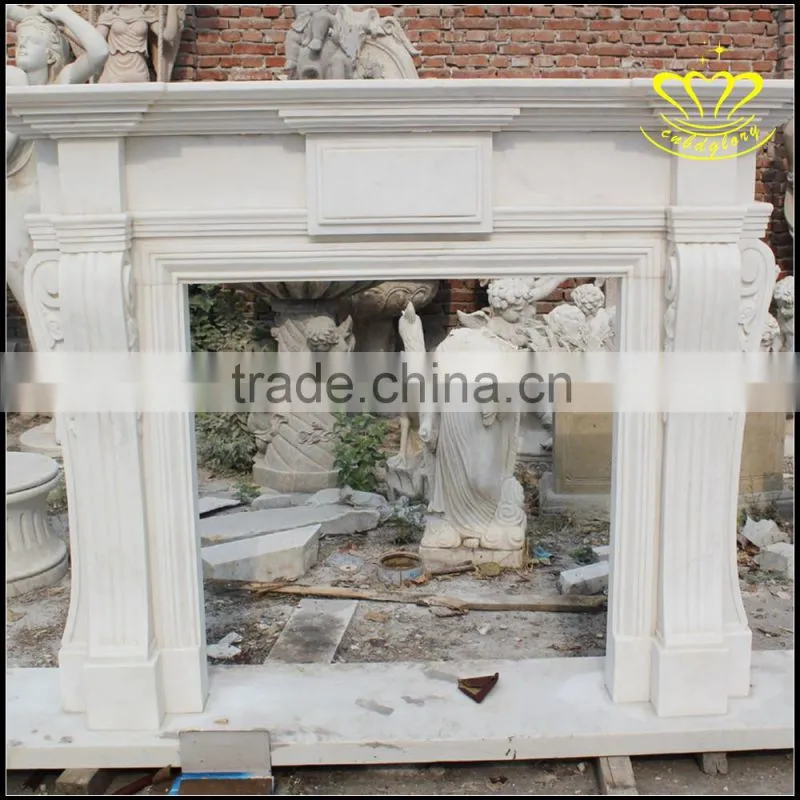 Marble fireplace boutique European door cover Luxury mantel interior decoration