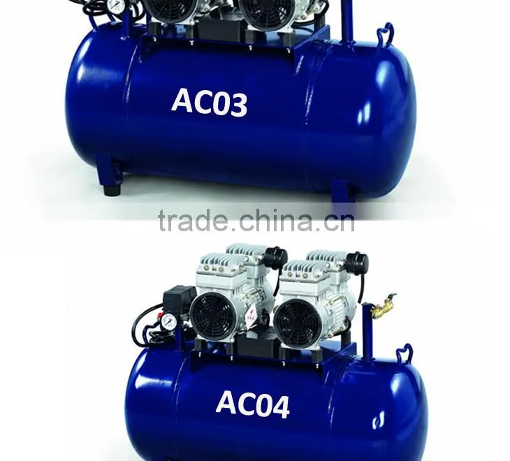 220v or 110v one to one silence dental oil-free air compressor
