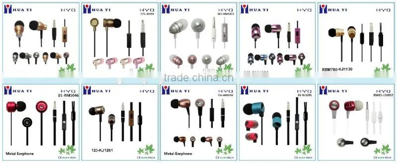 2016Newest Sport High quality go pro earphone with hooks for mobile or PC