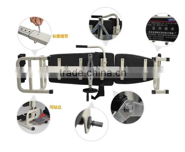 Lumbar Traction Bed, Cervical and Lumbar Vertebra Traction Bed, therapy traction bed