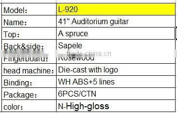 Full size playbility guitar acoustic guitar OEM